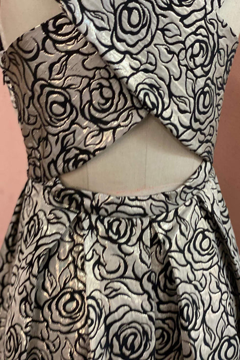 Juno Metallic Rose Dress